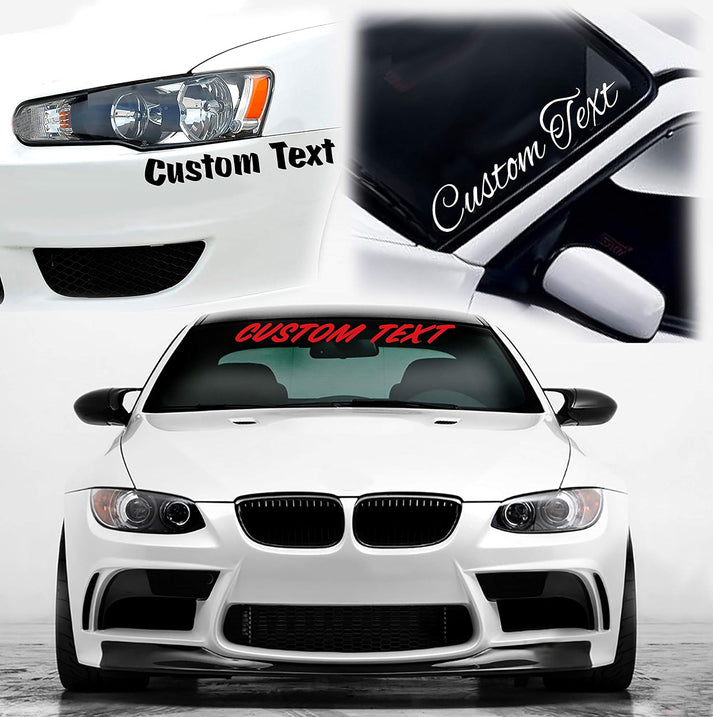 Big Windscreen Sticker Custom Text Sticker Windshield Decal – GraphicStop