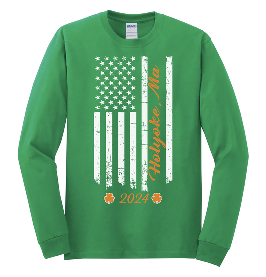 St. Patrick's Day Parade Flag Long Sleeve Shirt