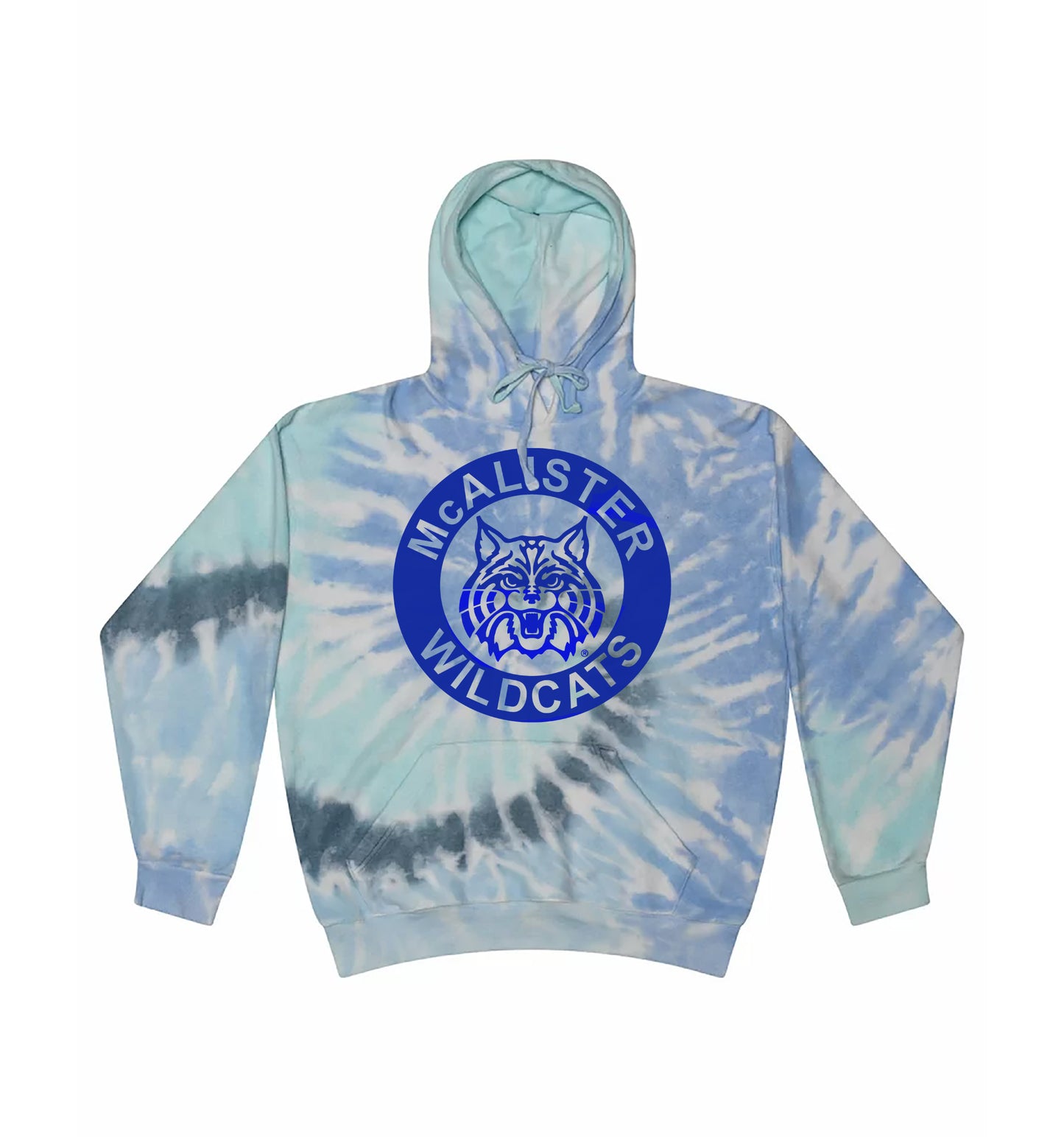 Youth McAlister Wildcats Tie Dye Hoodies