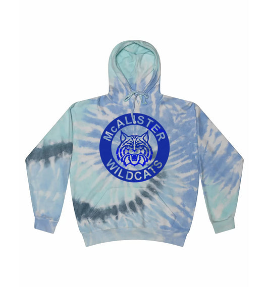 Youth McAlister Wildcats Tie Dye Hoodies