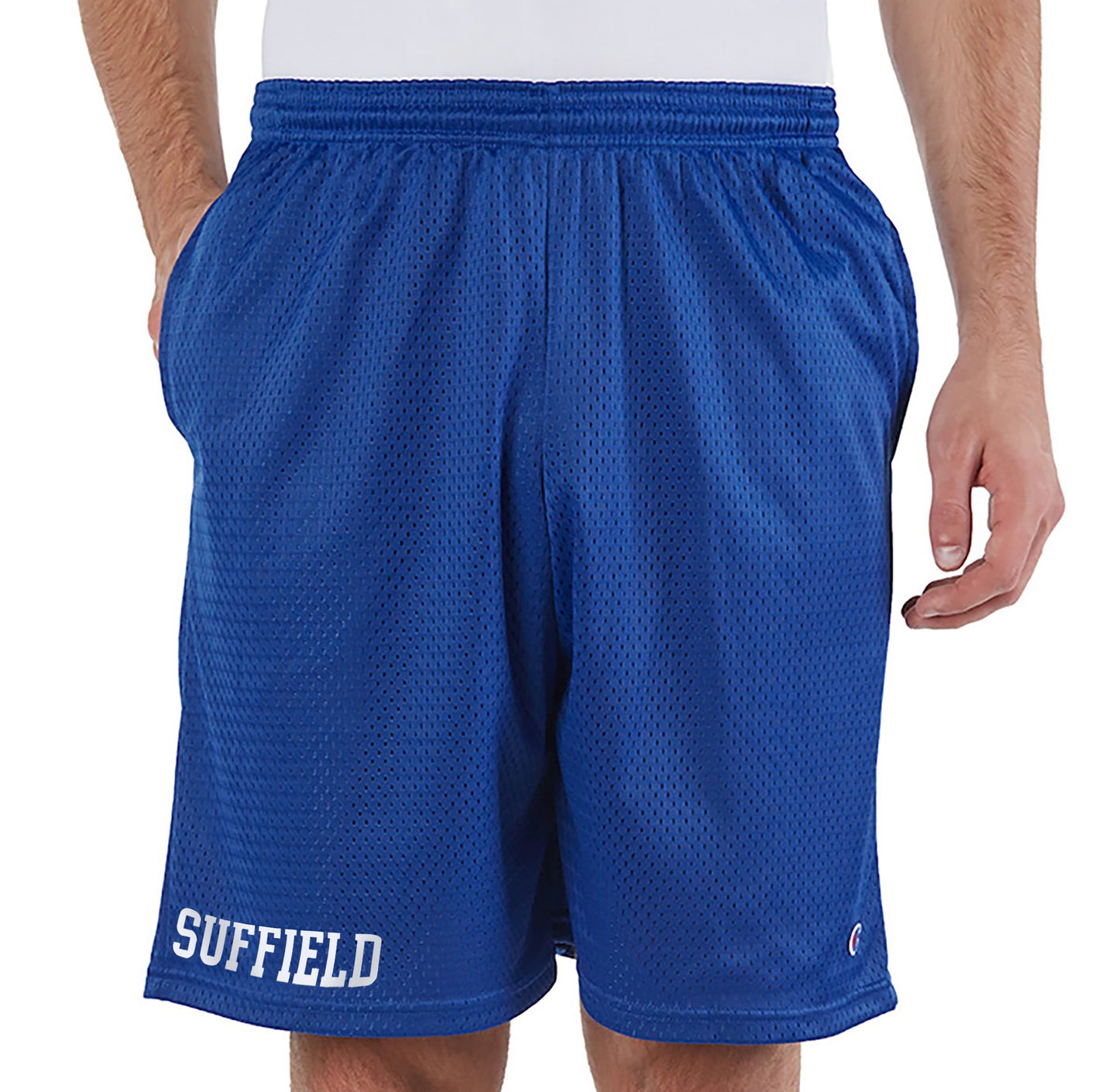 Men's Blue Athletic Suffield Champion Shorts