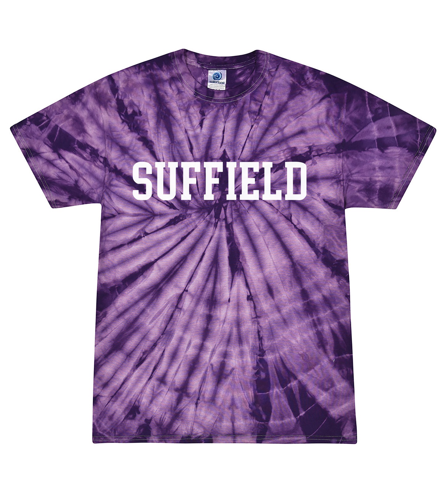 Adult Purple Tie Dye Suffield T-Shirts