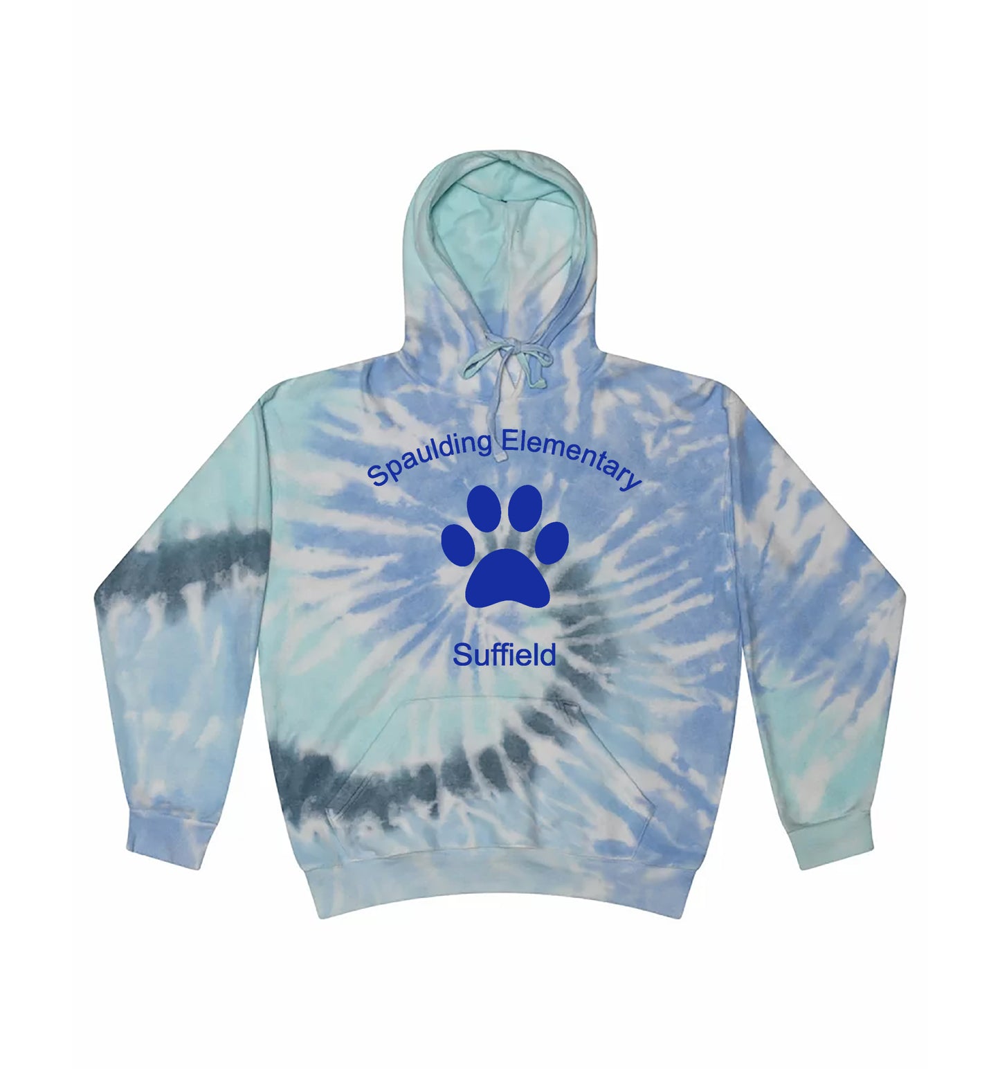 Youth Spaulding Elementary Tie Dye Hoodies