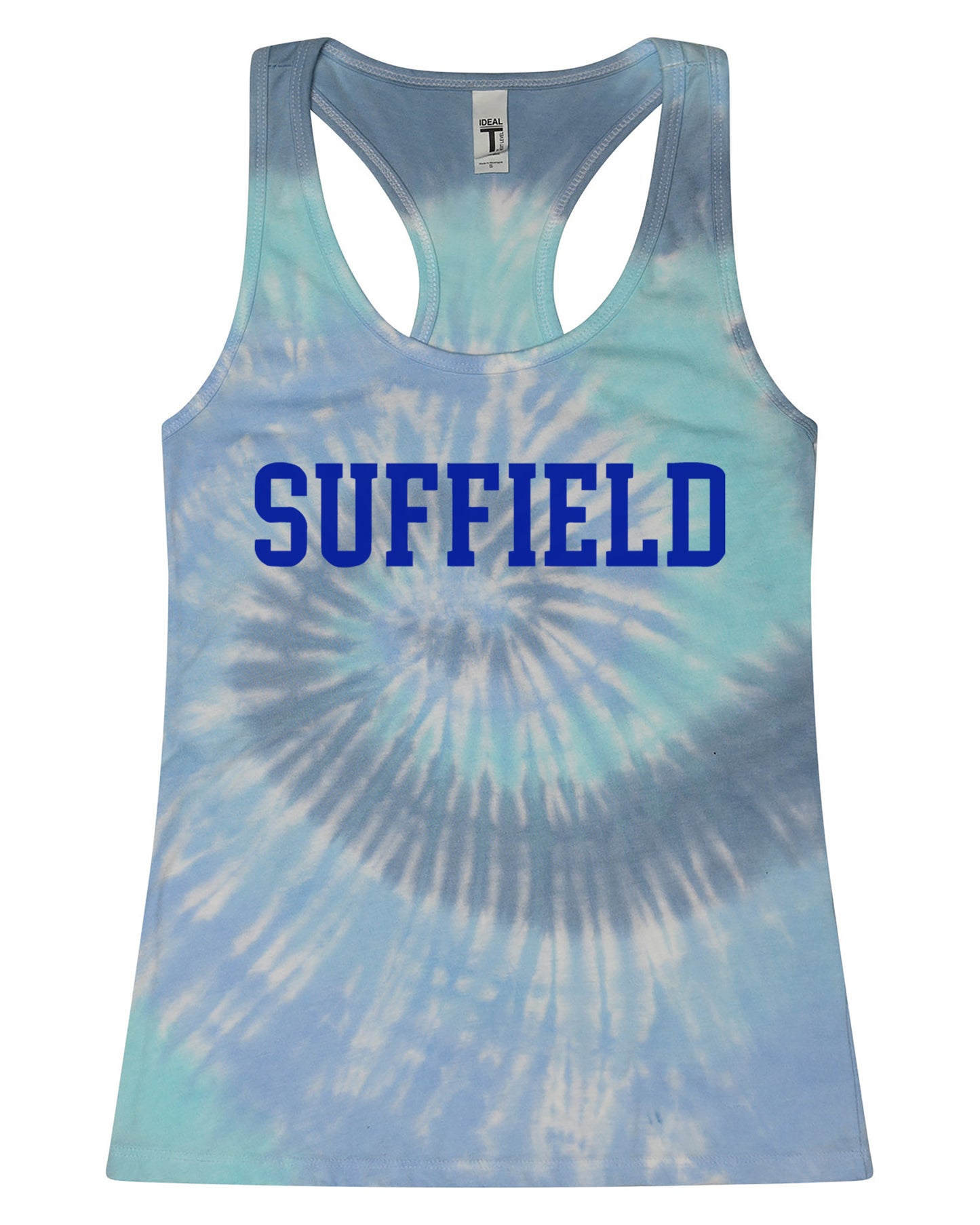 Women's Blue Tie Dye Suffield Tank Top